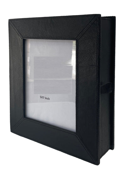 Elsa Key Holder Box in Black Leather - Small - Notbrand