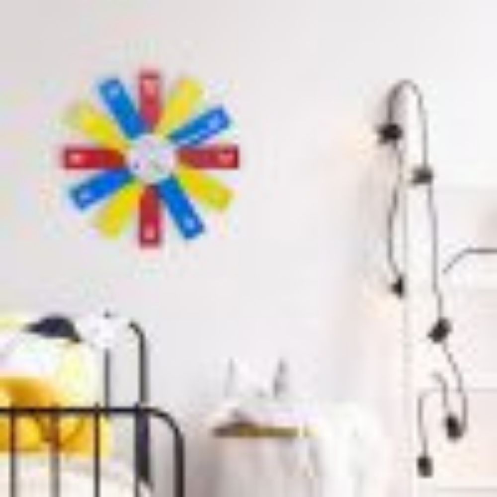 NeXtime Plexi Wall Clock in Multicolor - 40cm - Notbrand