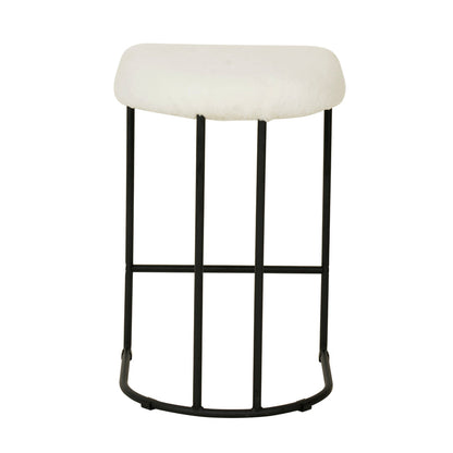 65cm Bar Stool - White Rabbit (Set of 2) - Notbrand