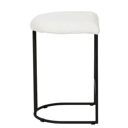 65cm Bar Stool - White Rabbit (Set of 2) - Notbrand