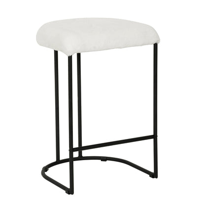 65cm Bar Stool - White Rabbit (Set of 2) - Notbrand