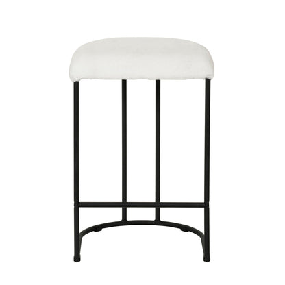 65cm Bar Stool - White Rabbit (Set of 2) - Notbrand