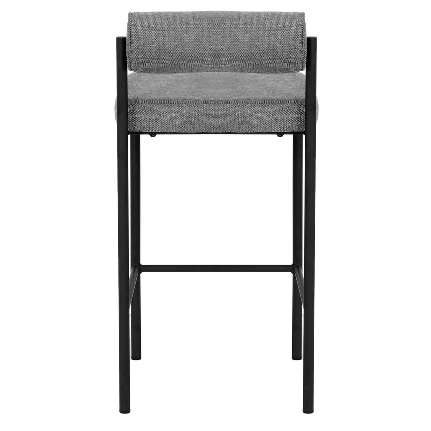 65cm Fabric Bar Stool - Grey (Set of 2) - Notbrand