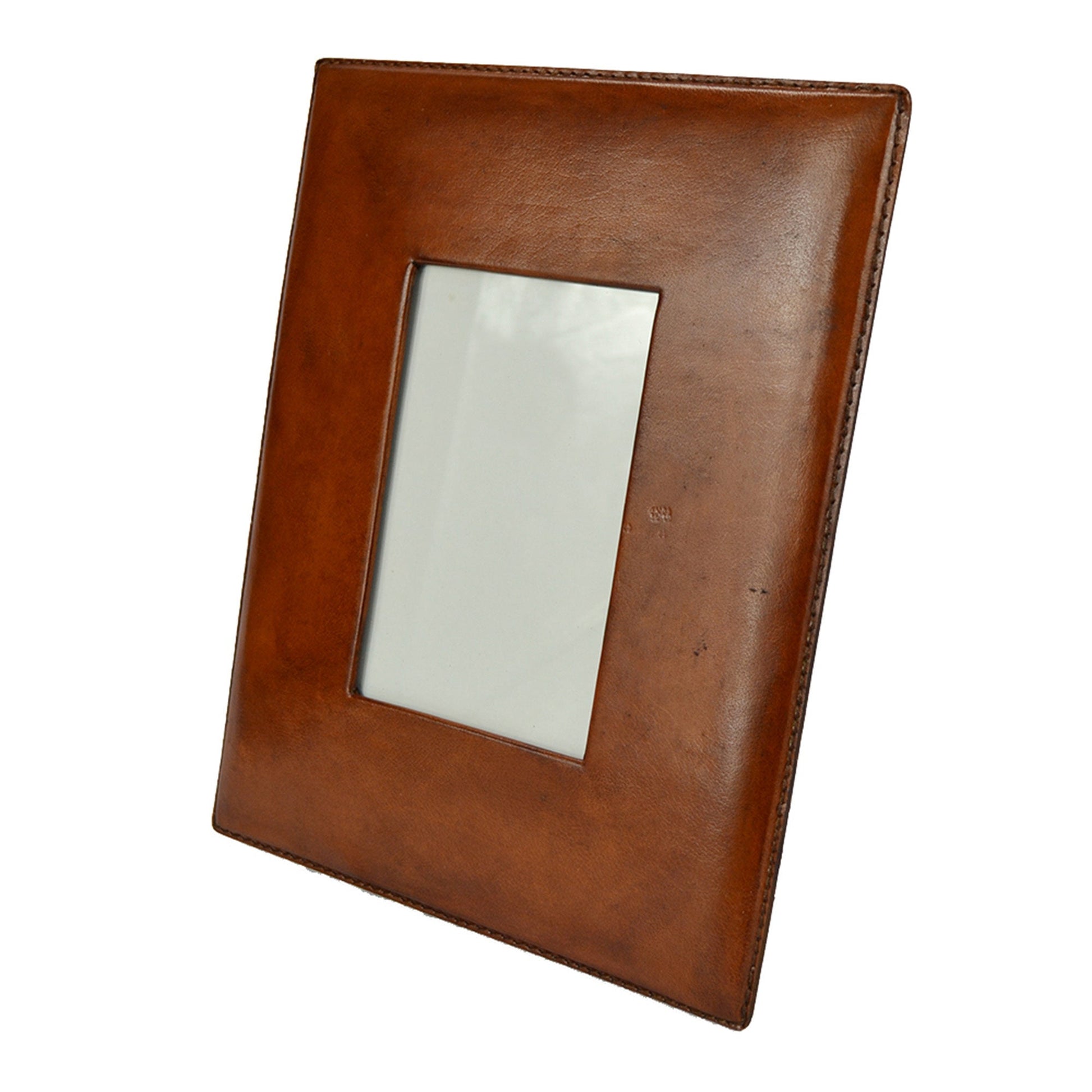 Engar Tan Leather Photo Frame - Notbrand