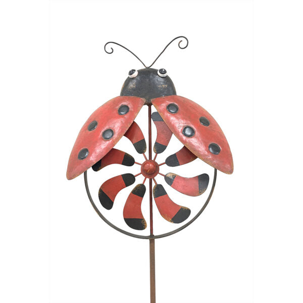 Ladybird Wind-Spinner on Stake - 150cm - Notbrand