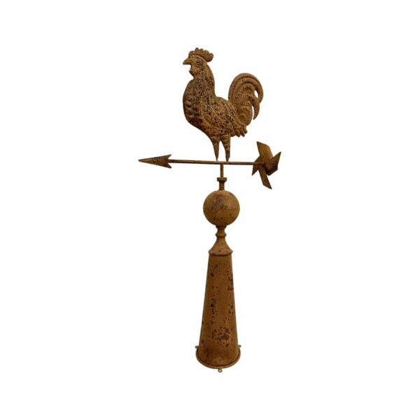 Rooster Weather Vane in Rust - 97cm - Notbrand