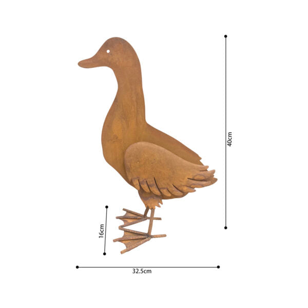 Rustic Garden Duck Ornament - 40cm - Notbrand