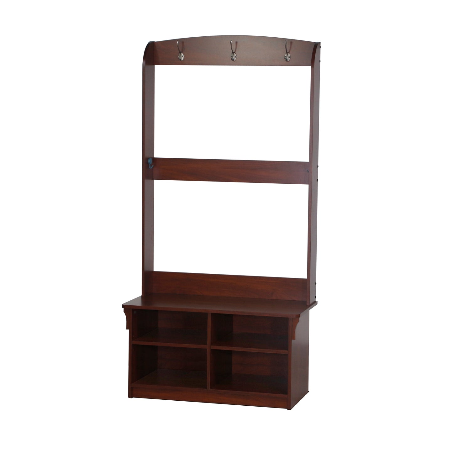 Kinman 5 shelf Hall Tree - Apple Wood - Notbrand