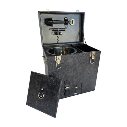 Ottason Drink Trunk in Black Leather - Small - Notbrand