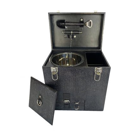 Ottason Drink Trunk in Black Leather - Small - Notbrand