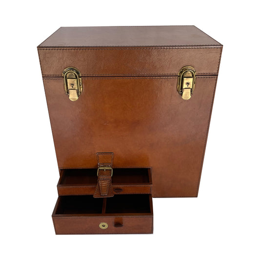 Ottason Drink Trunk in Tan Leather - Small - Notbrand