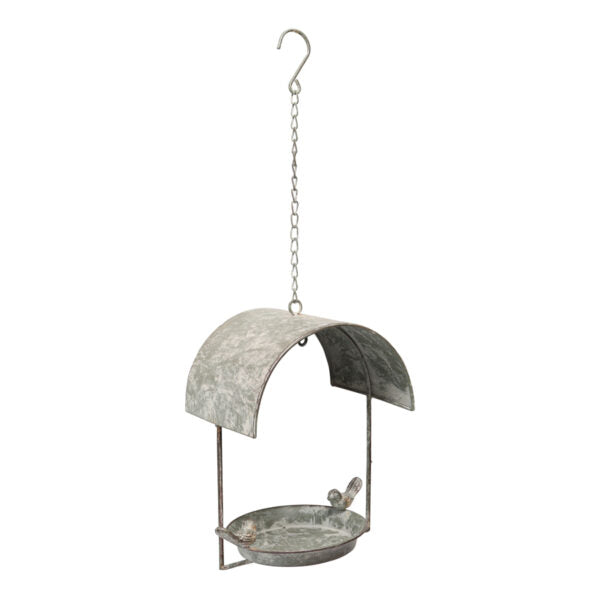 Dome House Birdfeeder on Chain - Distressed Grey - Notbrand