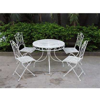 Set of 5 Piece Albany Wrought Iron Dining Set - Notbrand