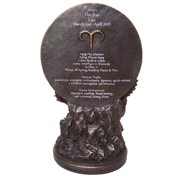 Aries Horoscope Bronze Figurine - Notbrand