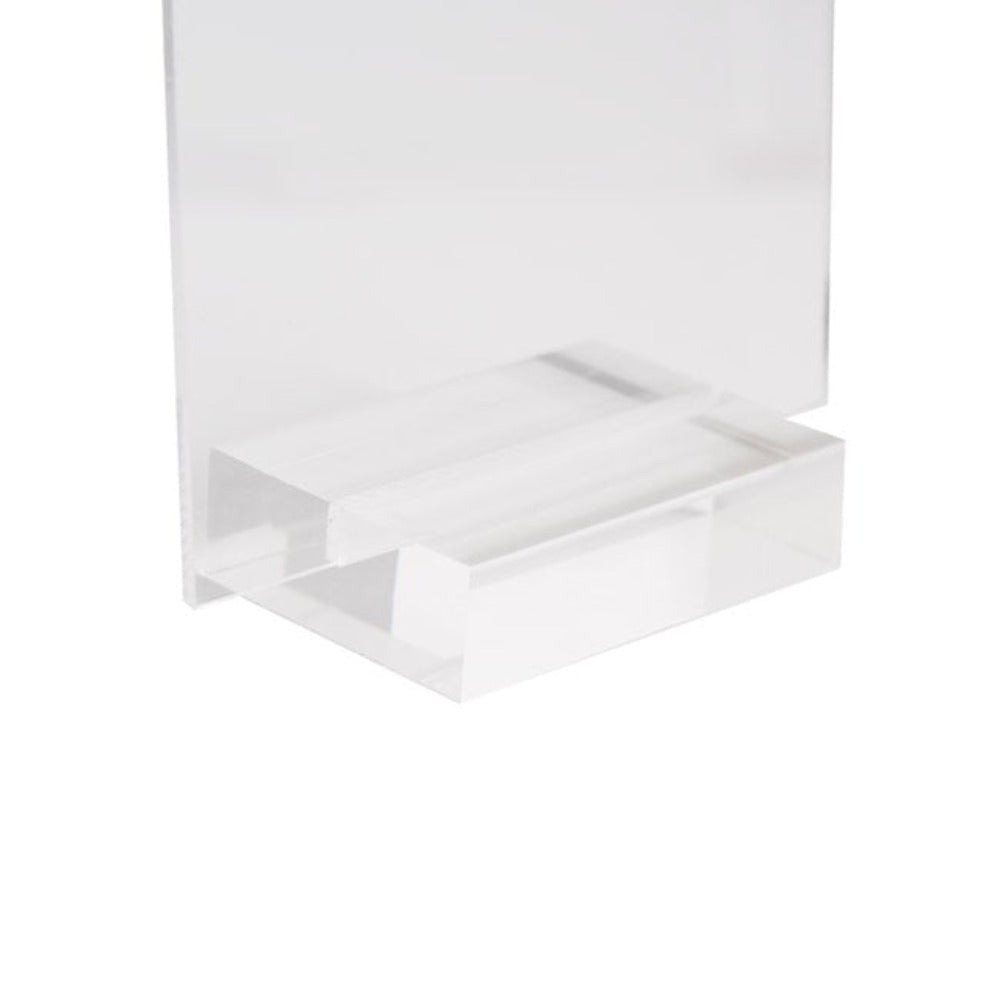 Acrylic Name Card Holder Pack 2 (12.5x18cmH) Clear - Notbrand