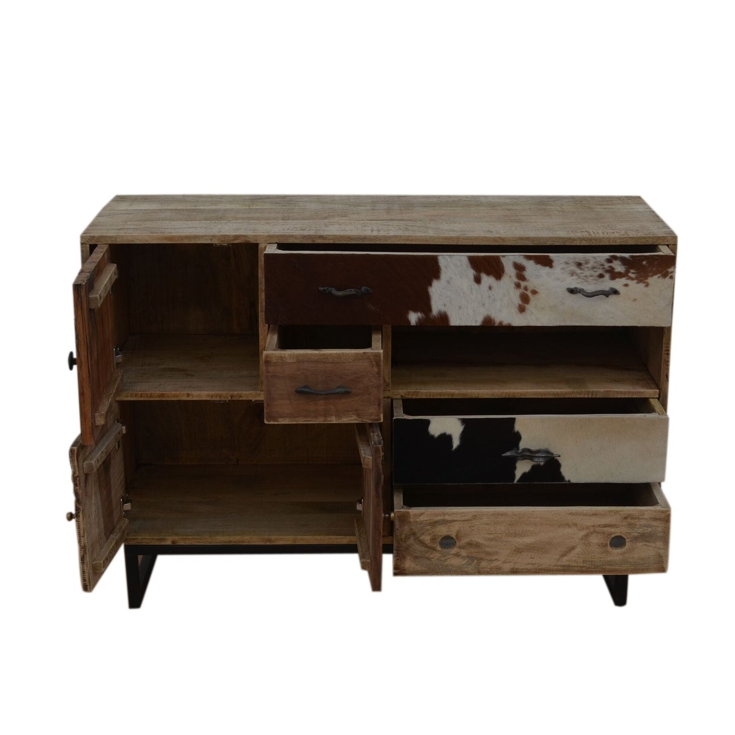 Pattern Cowhide Handcrafted Chest of Drawers - House of Hyne