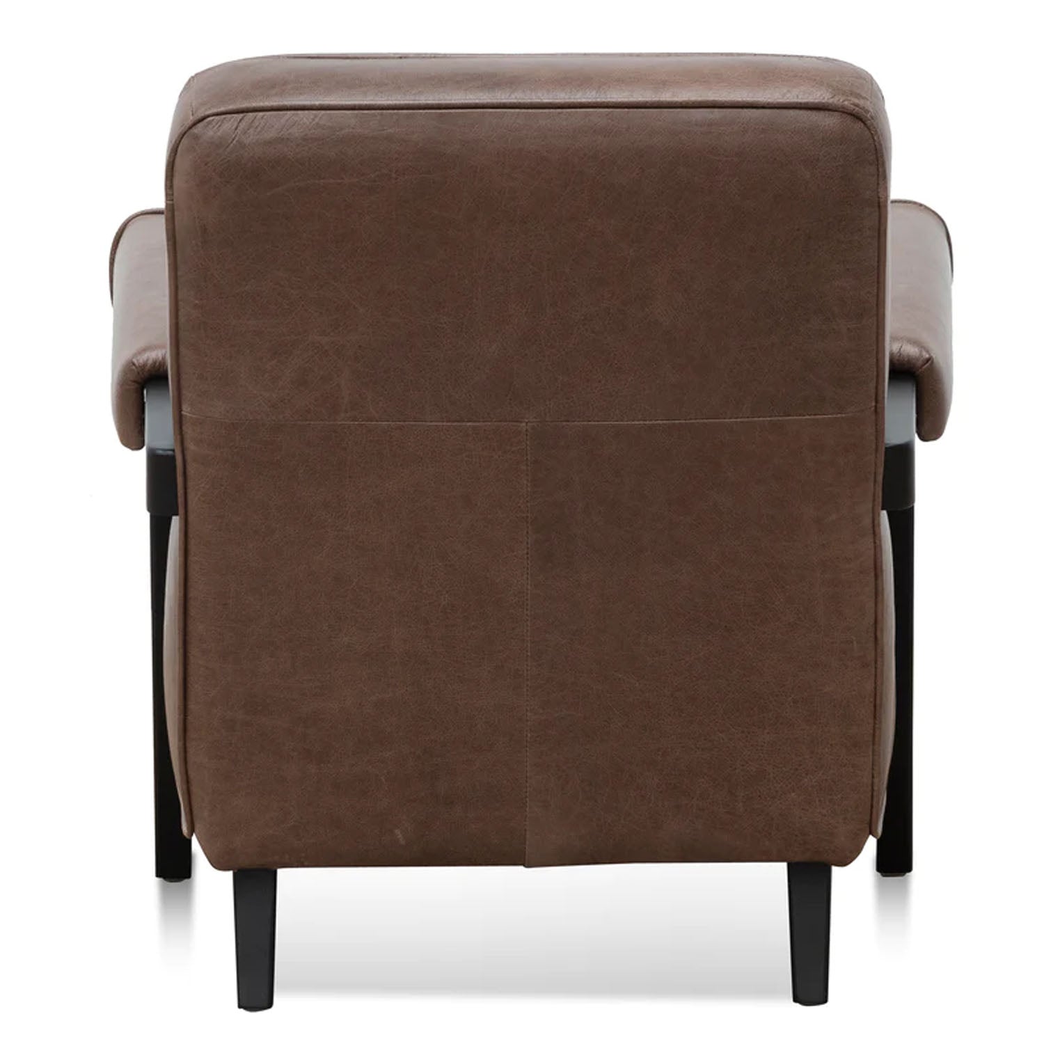 Classic Leather Janie Armchair in Dark Brown - House of Hyne