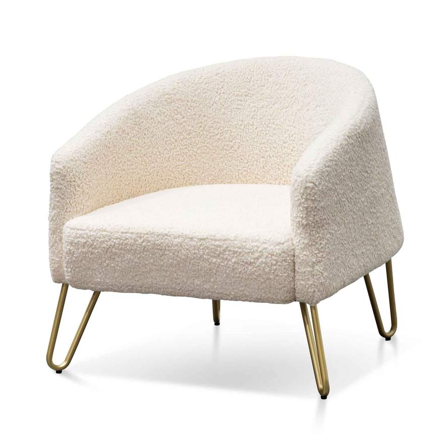 Golden Woolen Ivory Armchair
- House of Hyne