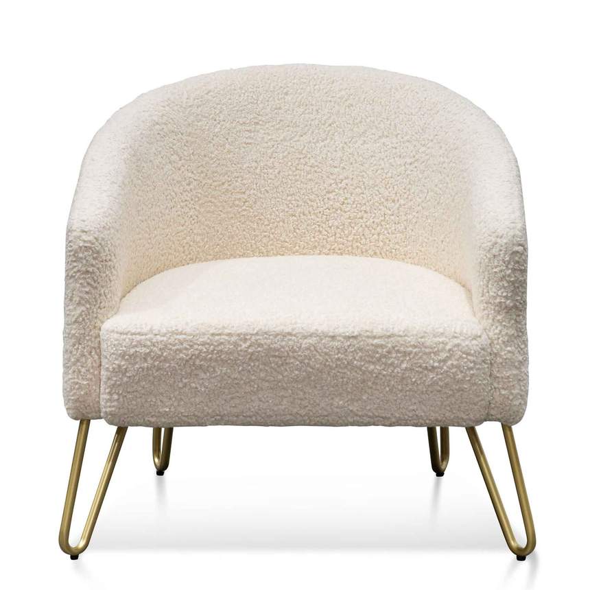 Golden Woolen Ivory Armchair
- House of Hyne