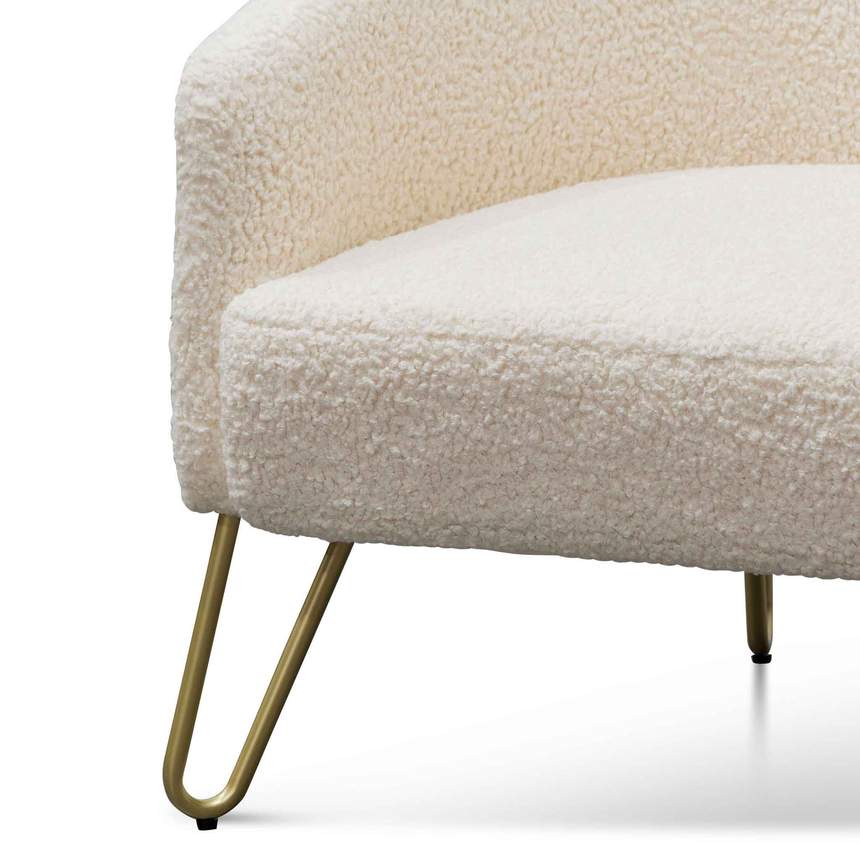 Golden Woolen Ivory Armchair
- House of Hyne