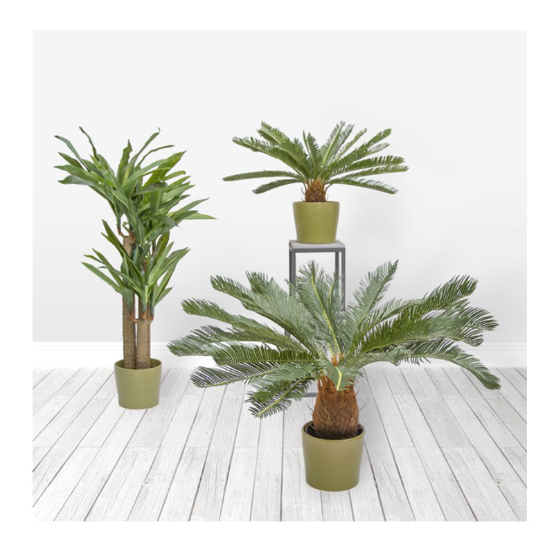 Artificial Cycas Palm Potted Green (93cm) - Notbrand