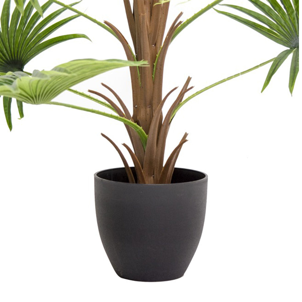 Artificial Fan Palm Potted Plant Real Touch (90cmH) - Notbrand