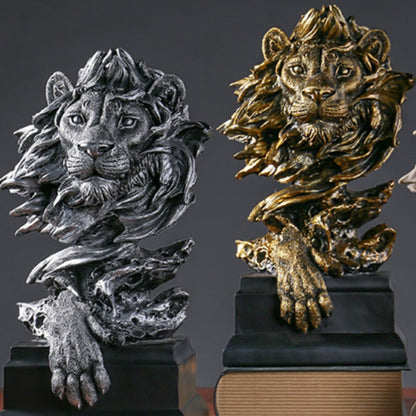 Vintage Lion Head Sculpture - Range - Notbrand