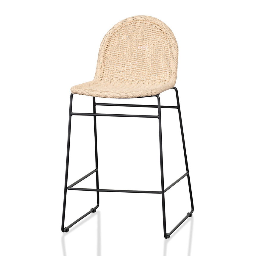 Mbiola Rattan Barstool in Natural Seat - Set of 2 - Notbrand