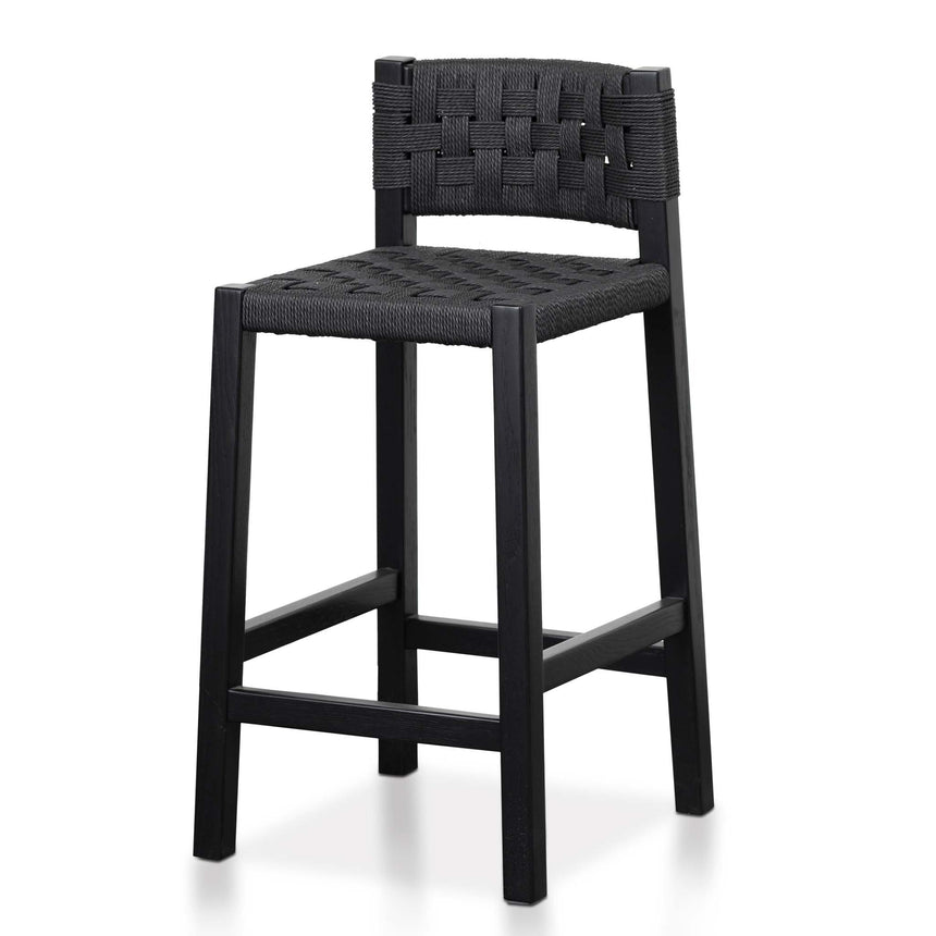 Tshala Rattan Bar Stool - Black - Notbrand