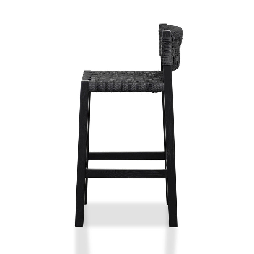 Tshala Rattan Bar Stool - Black - Notbrand