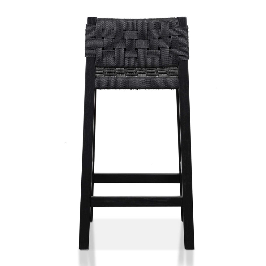 Tshala Rattan Bar Stool - Black - Notbrand