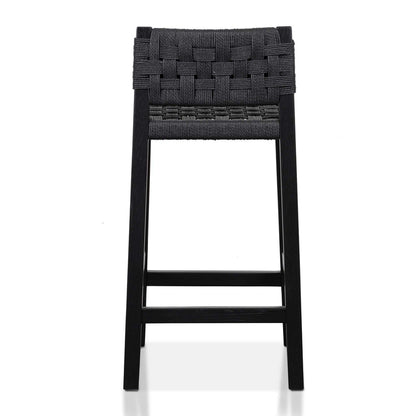 Tshala Rattan Bar Stool - Black - Notbrand