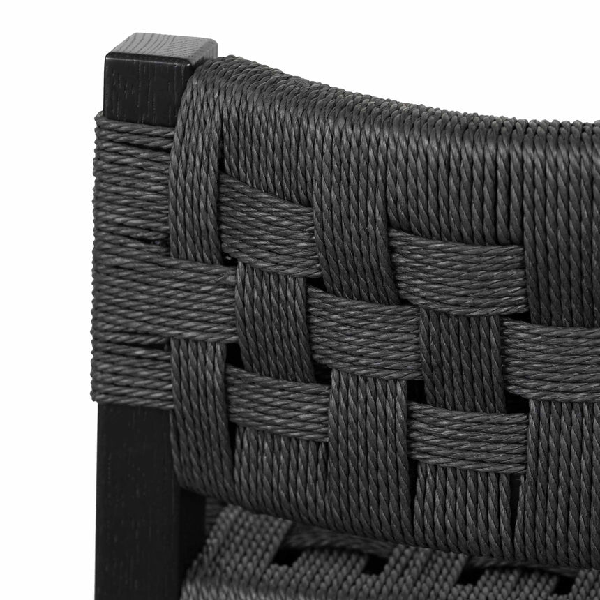 Tshala Rattan Bar Stool - Black - Notbrand