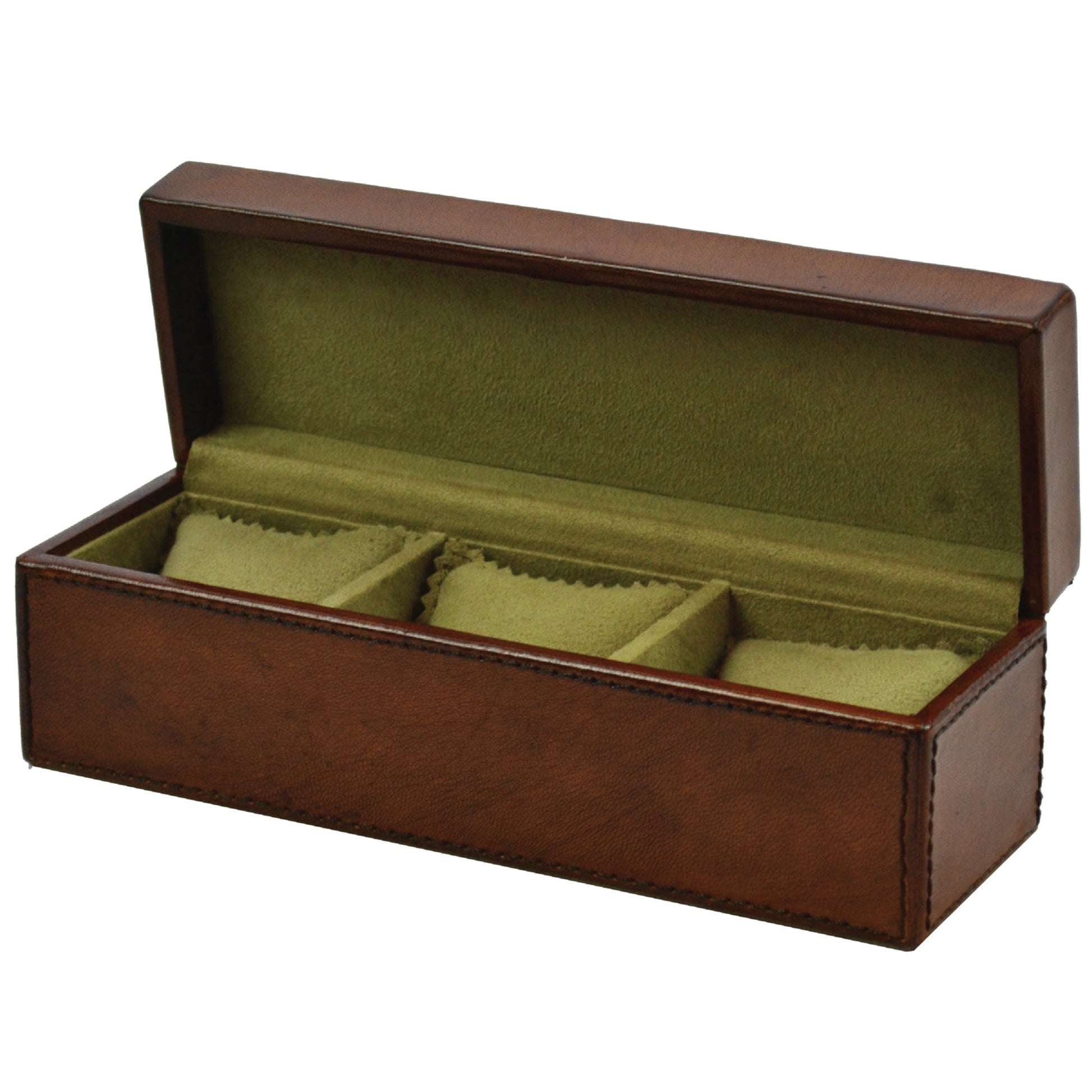 Blancpain 3 Slot Leather Watch Box - Notbrand