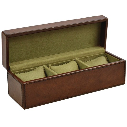 Blancpain 3 Slot Leather Watch Box - Notbrand