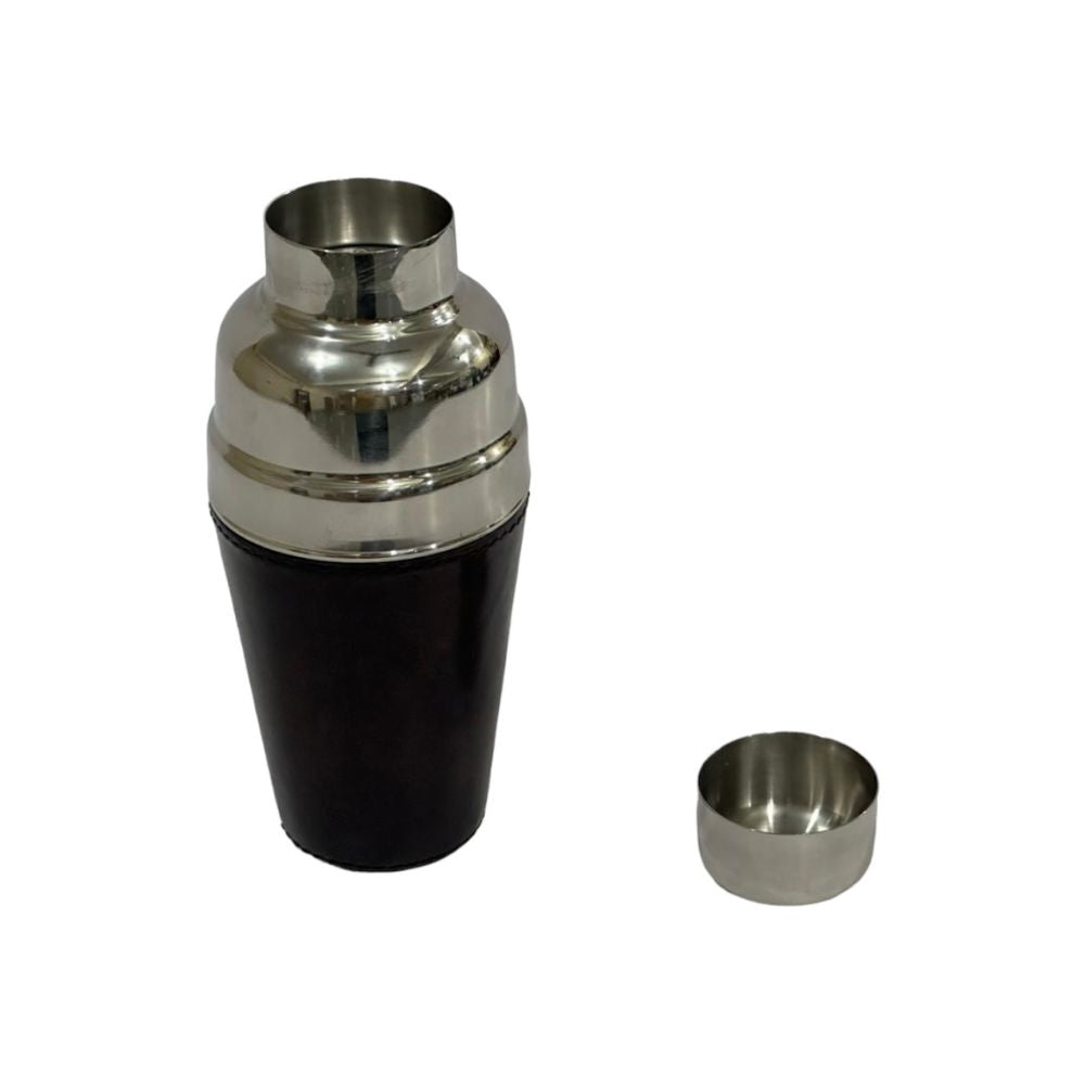 Bokito Dark Leather Cover Cocktail Shaker - NotBrand