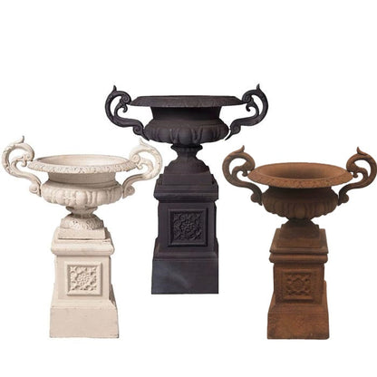 Campana Cast Iron Urn & Base Set - 100cm - House of Hyne