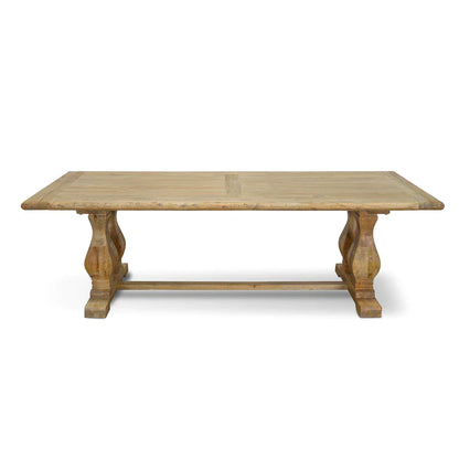 Balz Wood Dining Table - Rustic Natural - House of Hyne