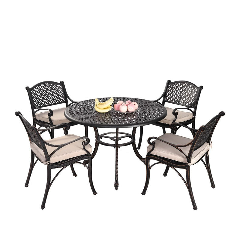 5 Pieces Chantal Cast Aluminium Outdoor Setting - House of Hyne