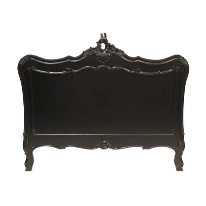 Classic Mindy Wood Headboard In Black - Range  - House of Hyne