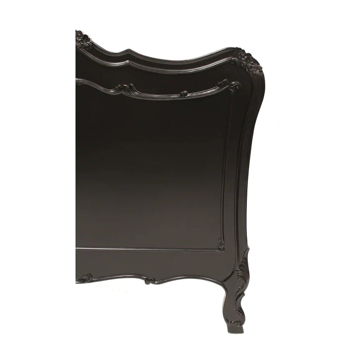 Classic Mindy Wood Headboard In Black - Range  - House of Hyne