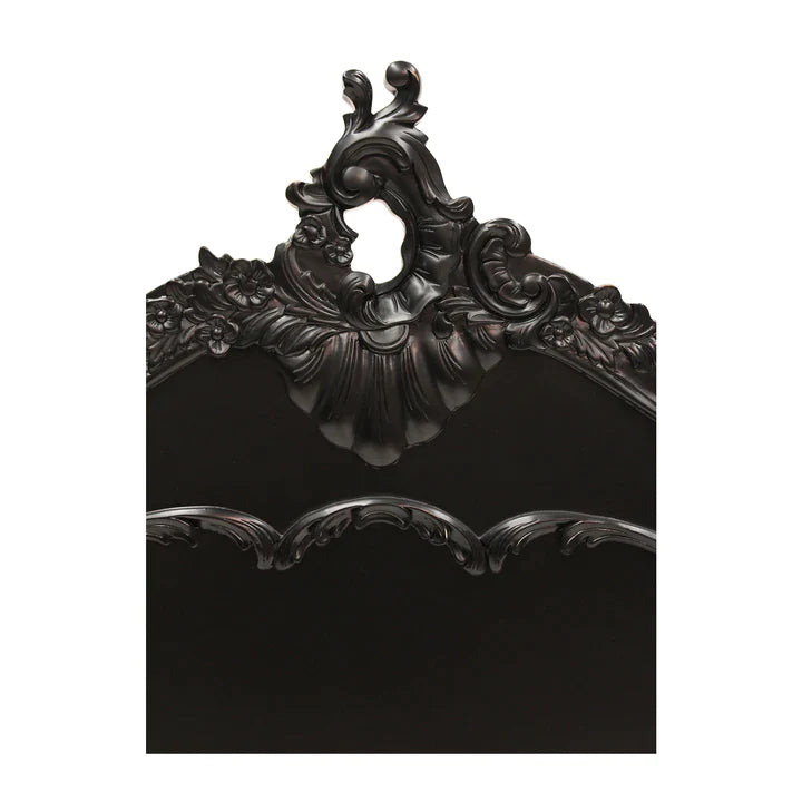 Classic Mindy Wood Headboard In Black - Range  - House of Hyne