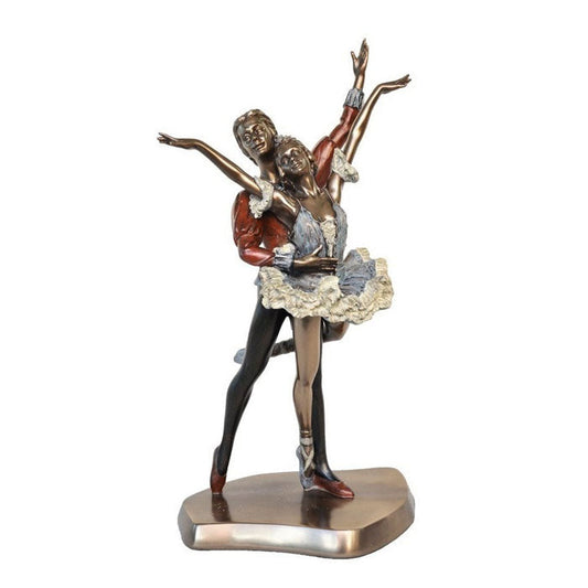 Couple Lifting Hands Bronze Figurine - Notbrand