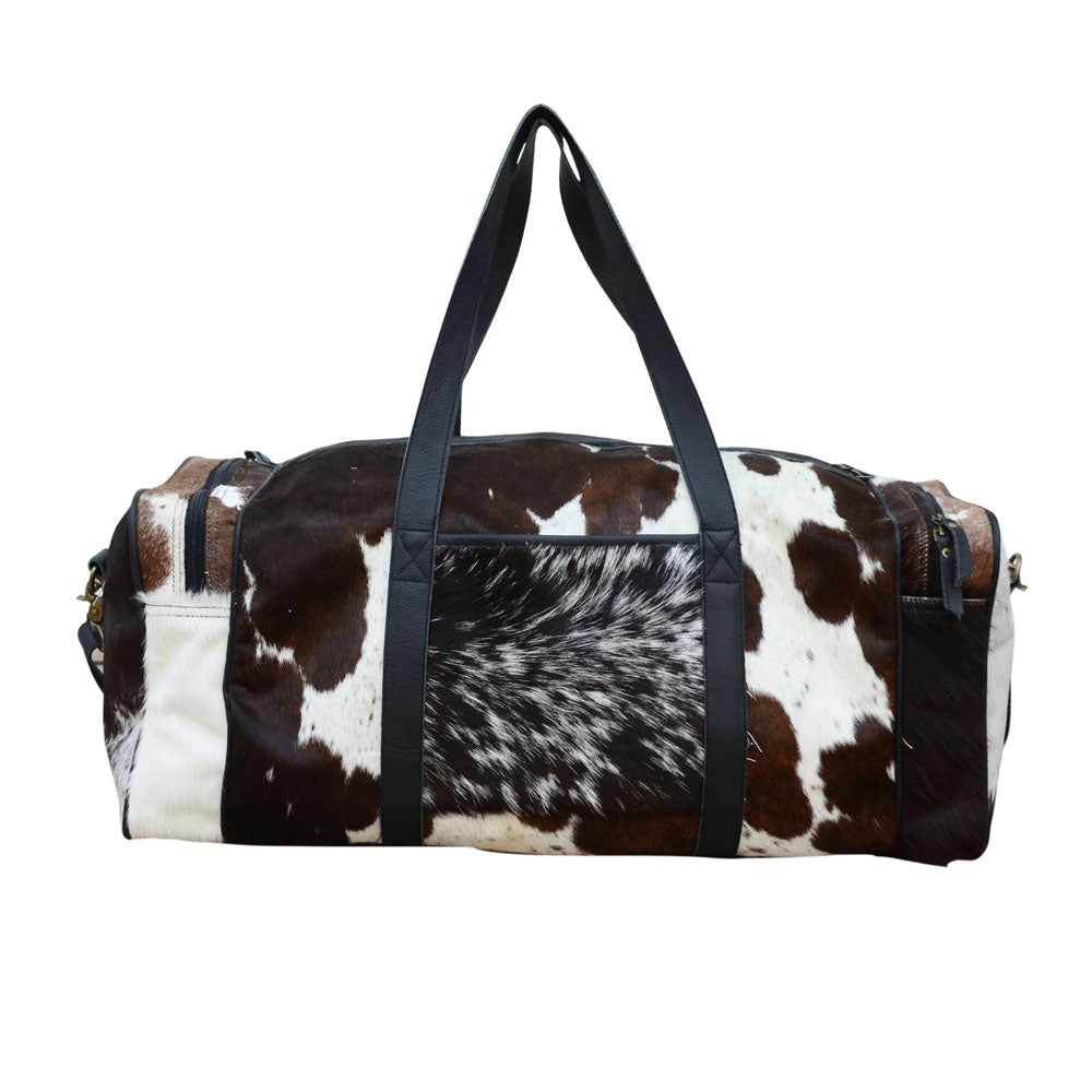 Cowhide Patch Overnight Bag - Notbrand