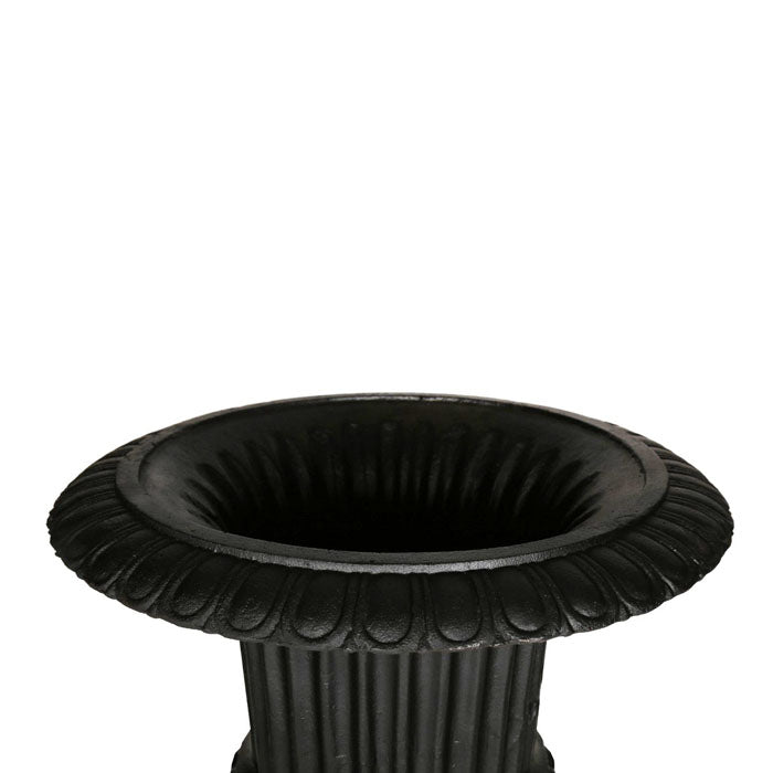 Venetian Fluted Urn & Base Set - Black - House of Hyne