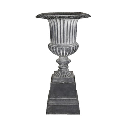 Venetian Fluted Urn & Base Set - Lead - House of Hyne