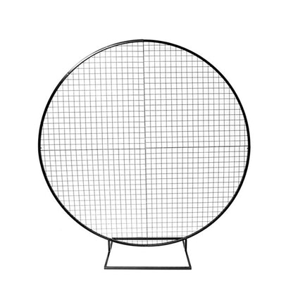 Circular Metal Backdrop Frame - Mesh Black - Notbrand