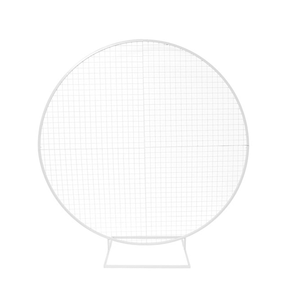 Circular Metal Backdrop Frame - Mesh White - Notbrand