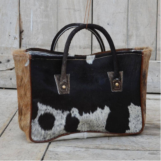 Double Cowhide Handle It Bag - Notbrand