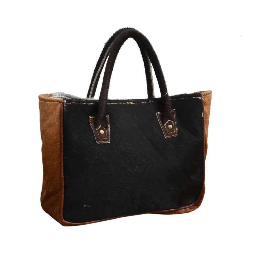 Double Cowhide Handle It Bag - Notbrand